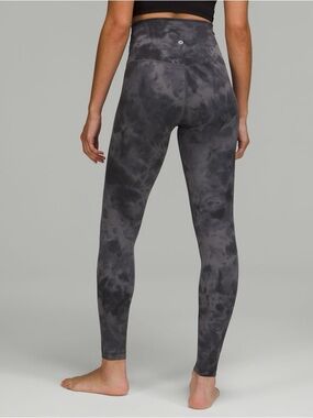 lululemon athletica Charcoal Tie-Dye High-Rise Leggings size 10